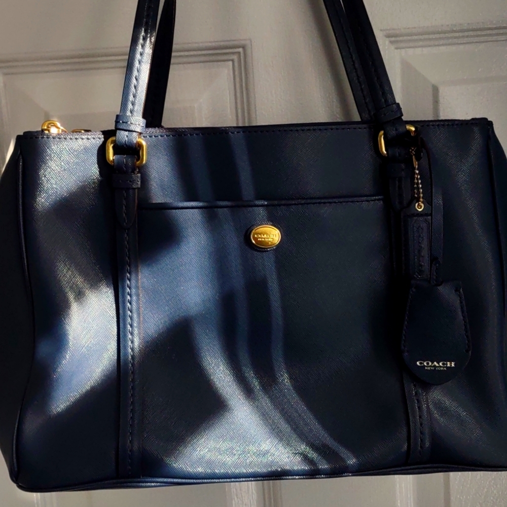 Coach blue bag , Vintage, like new , never used